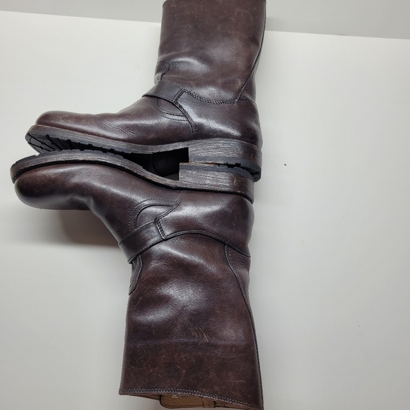 Frye Engineer Boots Mens -  Size 7 - Brown Made in Mexico - Picture 5 of 11